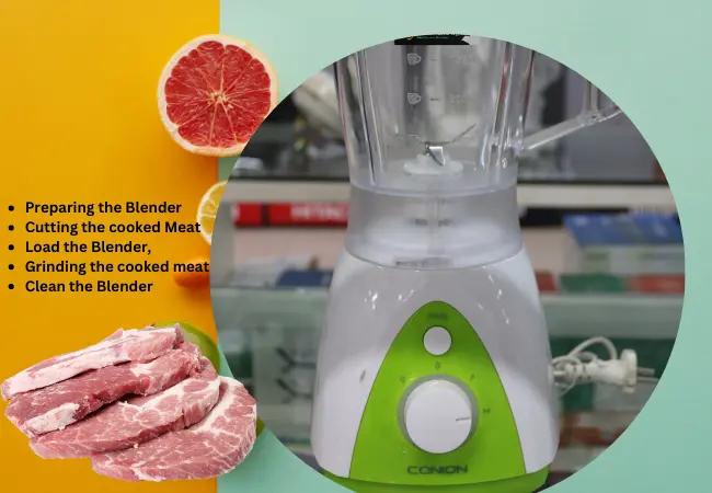 How to Grind Cooked Meat in a Blender